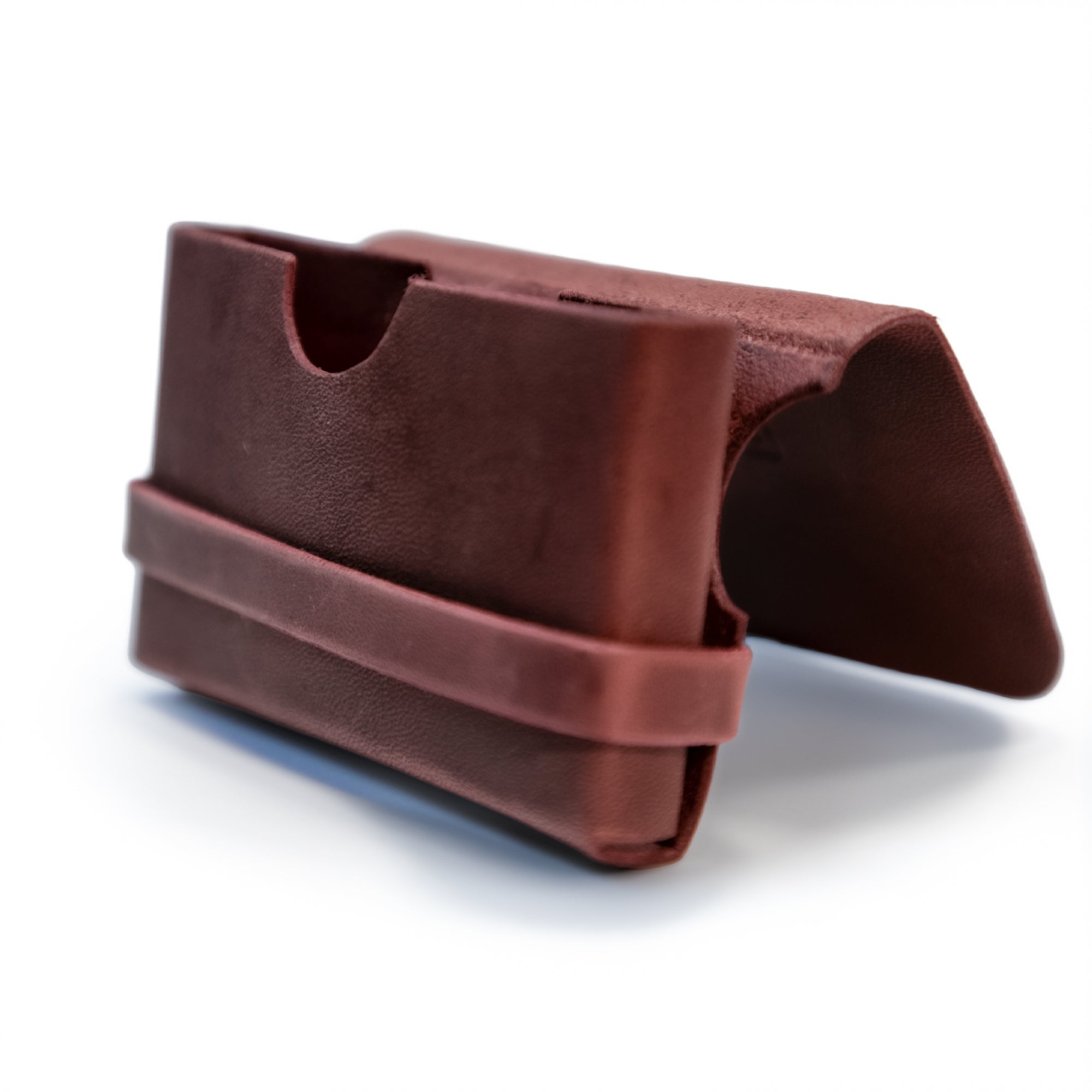 Minimalist Card Holder Wallet – Easy Access Slide | The ONE Red Mahogany | I AM Family